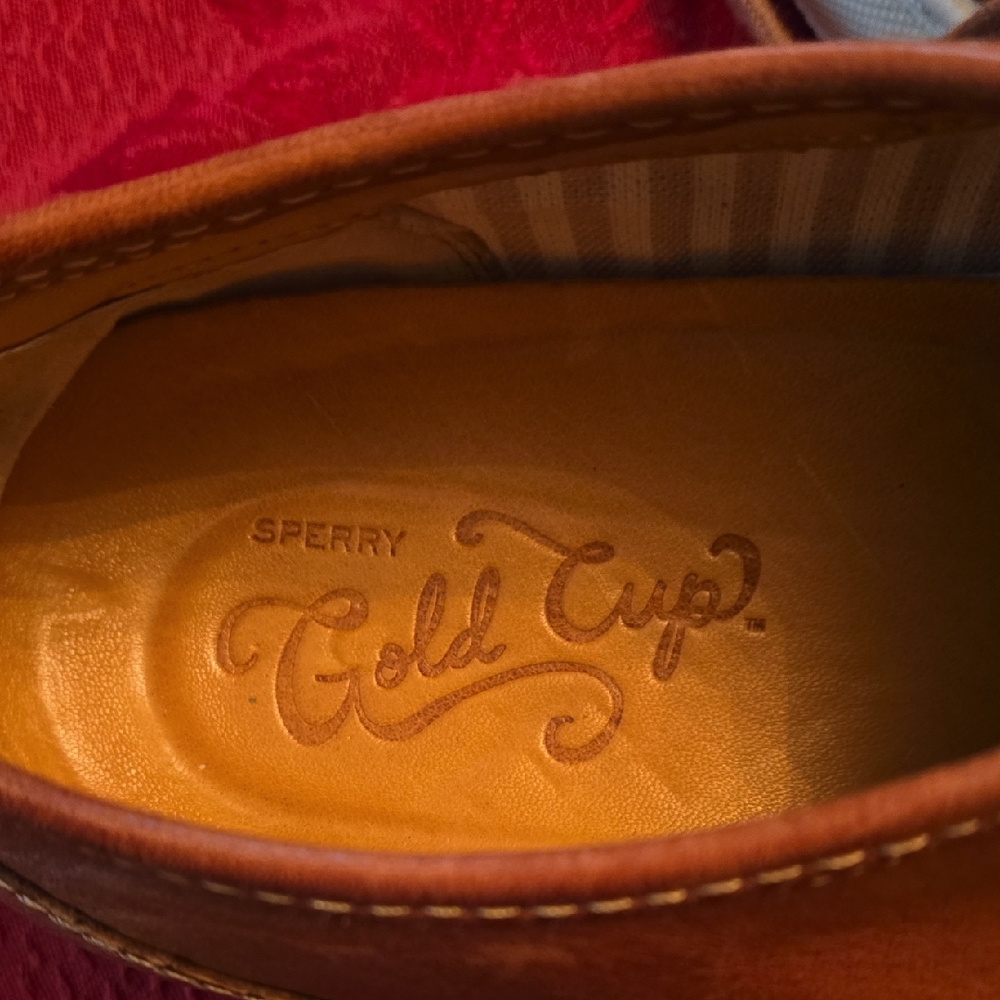 Sperry Men's Brown Leather Sneakers - Picture 2 of 5
